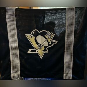 Pittsburgh Penguins NHL Jersey SL Pillow Sham Light Yellow Black 31"X25"